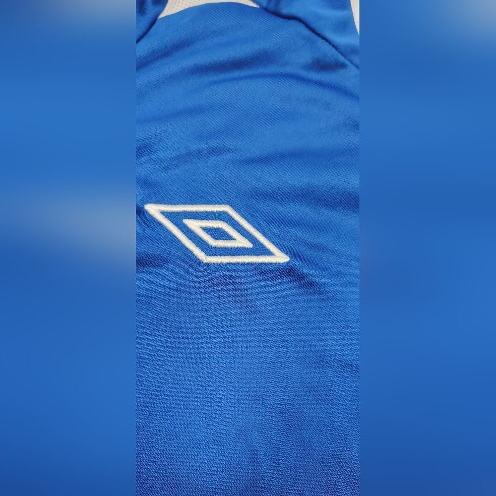 Umbro Italy Blue & White Soccer Shirt Sz - Picture 6 of 12